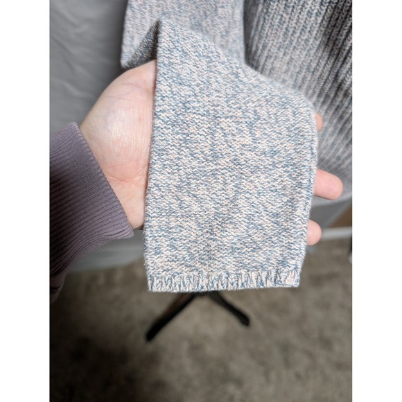 LOFT Women's Gray Pink Marled Knit Cowl Neck‎ Sweater Size XS - Picture 3 of 8